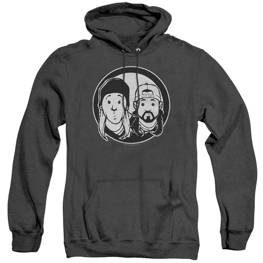 Jay and Silent Bob Just Jay and Silent Bob Heather Mens Hoodie Black