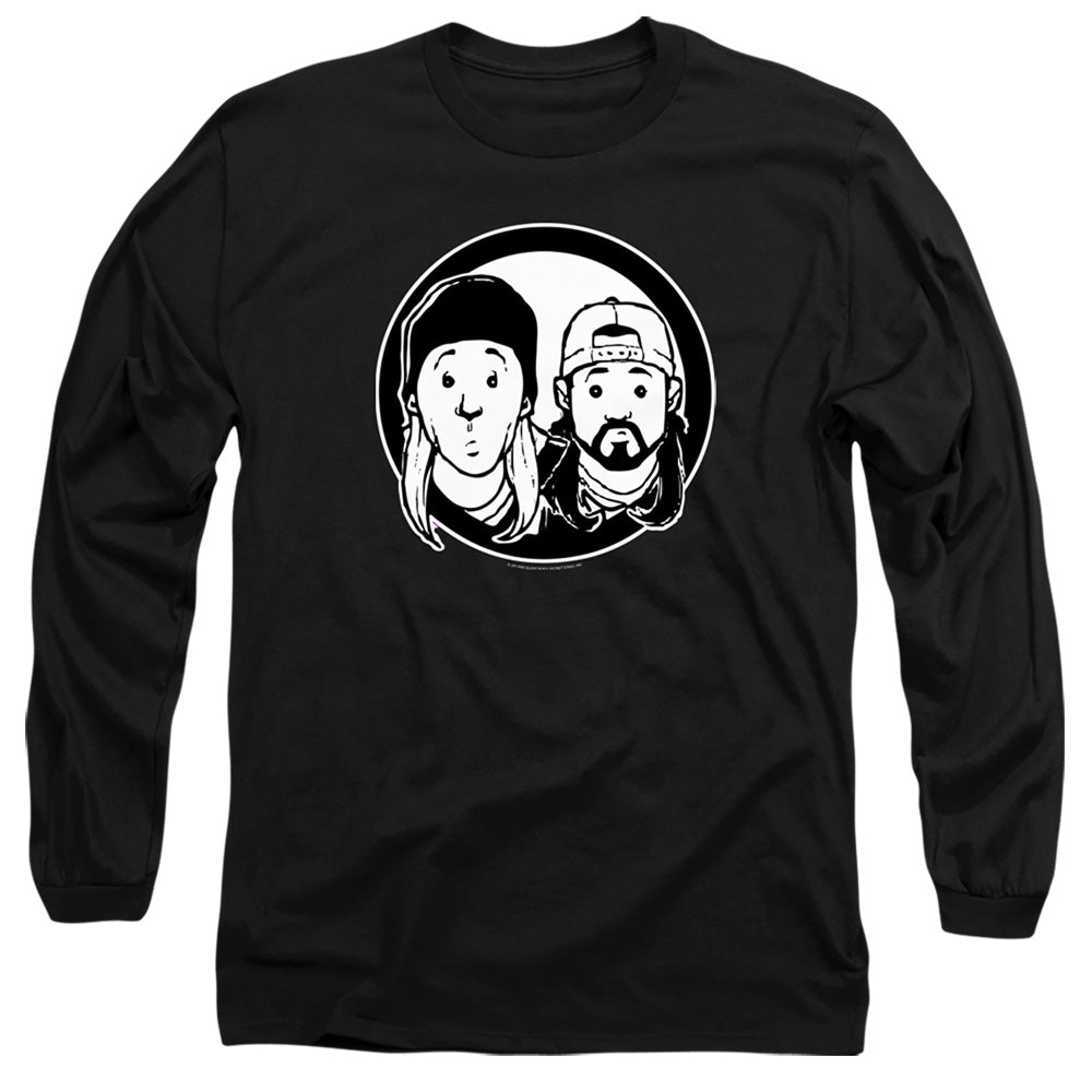 Jay and Silent Bob Just Jay and Silent Bob Mens Long Sleeve Shirt Black