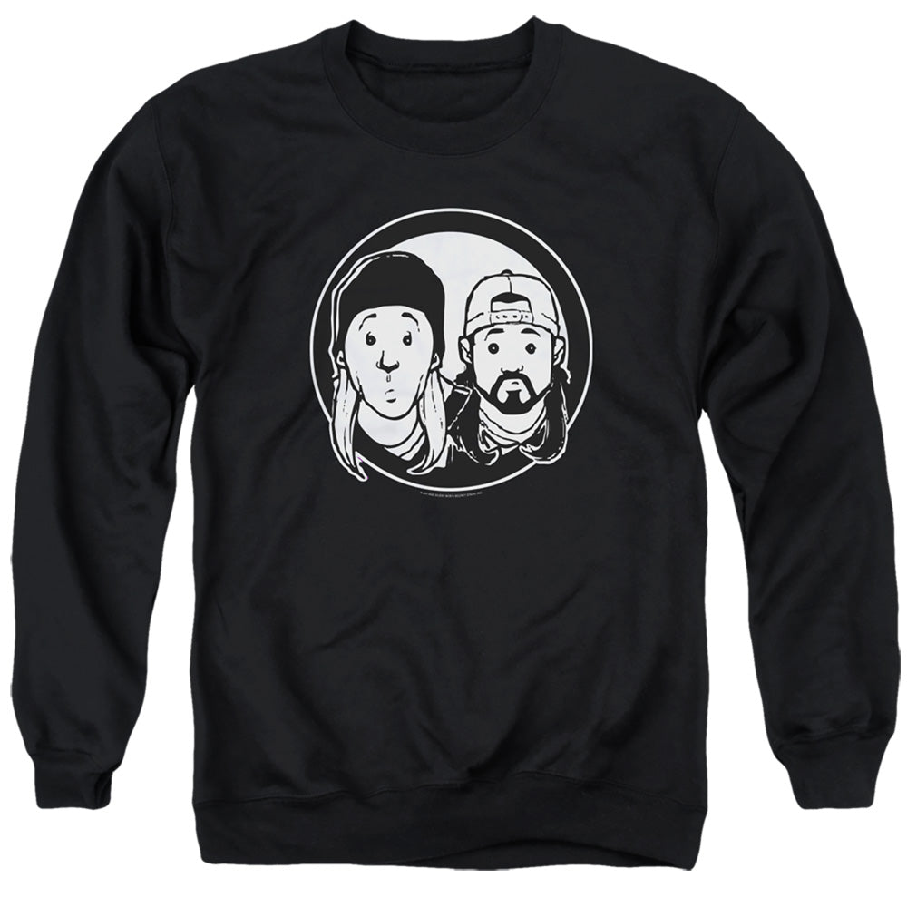 Jay and Silent Bob Just Jay and Silent Bob Mens Crewneck Sweatshirt Black