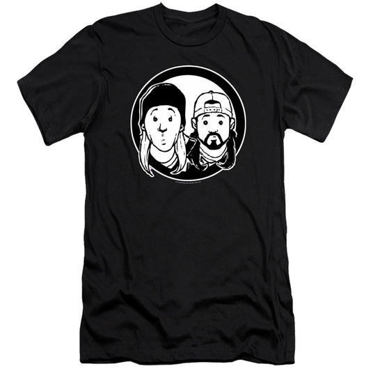 Jay and Silent Bob Just Jay and Silent Bob Slim Fit Mens T Shirt Black