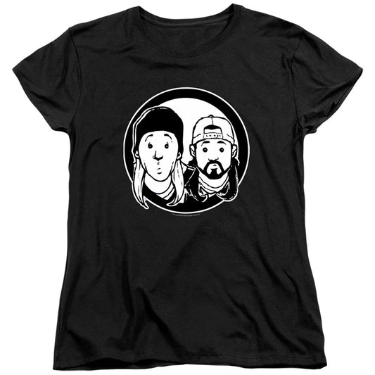 Jay and Silent Bob Just Jay and Silent Bob Womens T Shirt Black