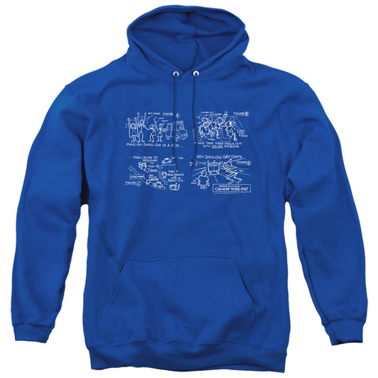 Jay and Silent Bob Chinese Take Out Mens Hoodie Royal Blue