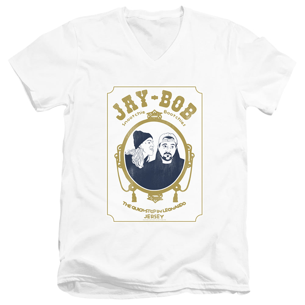 Jay and Silent Bob Jay Bob Mens Slim Fit V-Neck T Shirt White