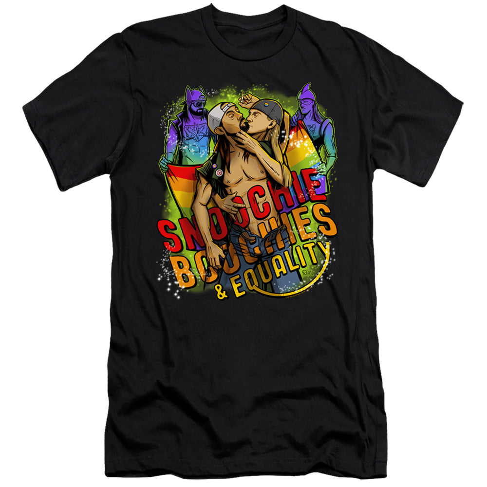 Jay and Silent Bob Oochie Boochies and Equality Slim Fit Mens T Shirt Black