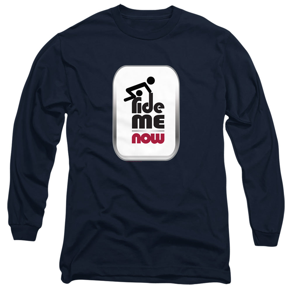 Jay and Silent Bob Ride Me Now Mens Long Sleeve Shirt Navy Blue