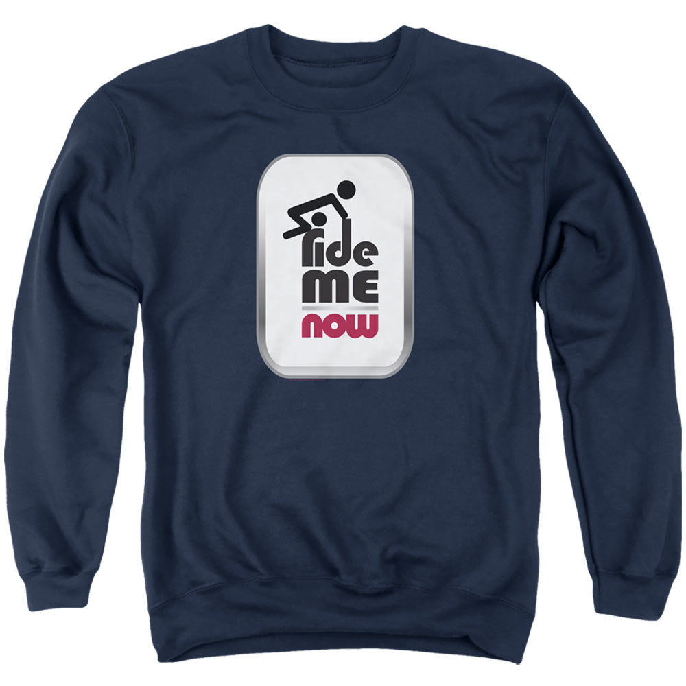 Jay and Silent Bob Ride Me Now Mens Crewneck Sweatshirt Navy Blue