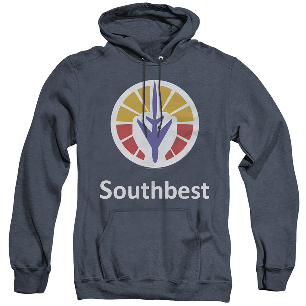 Jay and Silent Bob South Best Heather Mens Hoodie Navy Blue