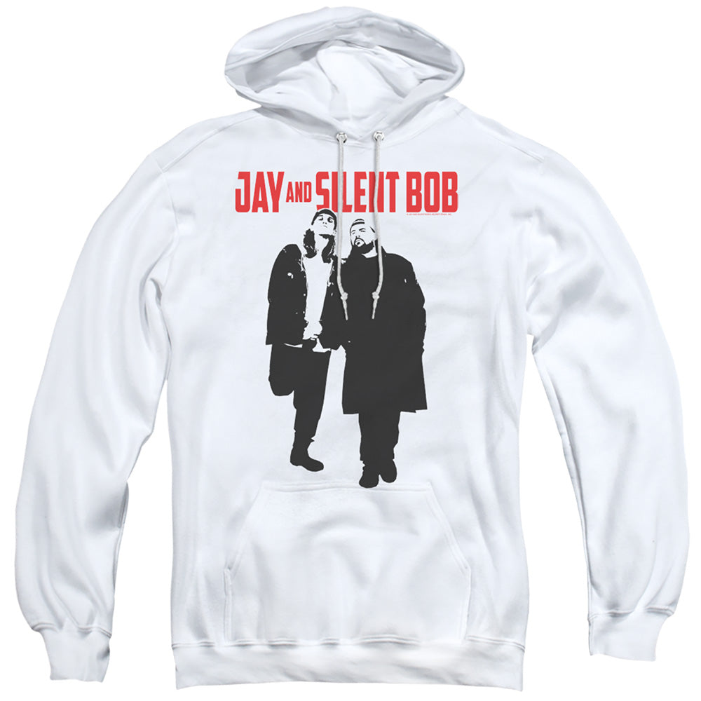 Jay and Silent Bob Graffiti Mens Hoodie White