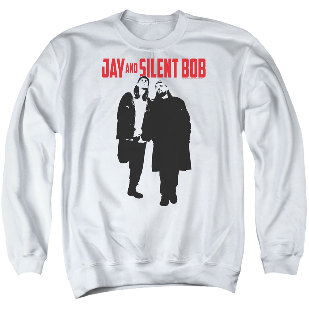 Jay and Silent Bob Graffiti Mens Crewneck Sweatshirt White