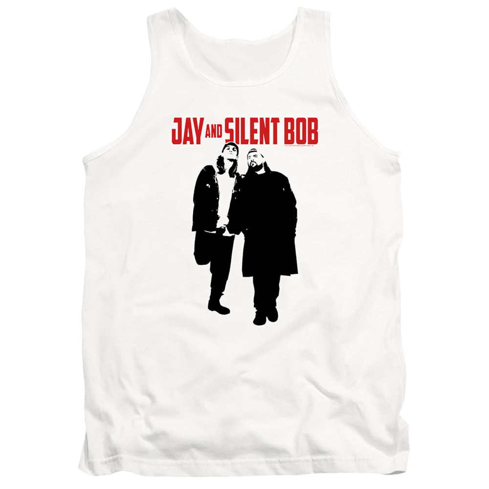 Jay and Silent Bob Graffiti Mens Tank Top Shirt White