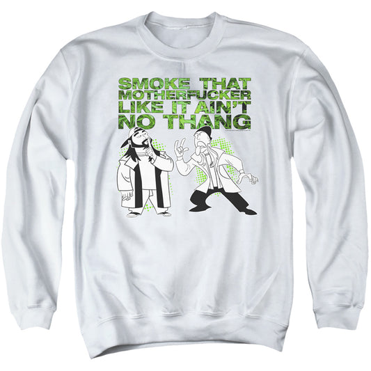 Jay and Silent Bob Oke Mens Crewneck Sweatshirt White