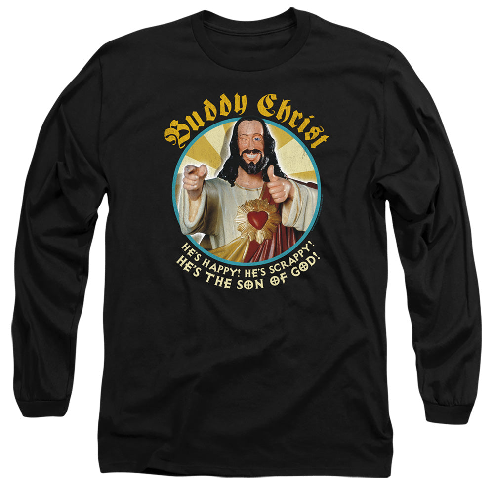 Jay and Silent Bob Buddy Christ Mens Long Sleeve Shirt Black