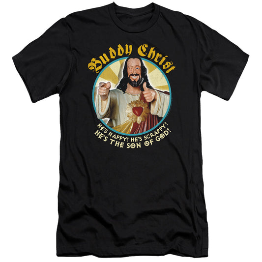 Jay and Silent Bob Buddy Christ Premium Bella Canvas Slim Fit Mens T Shirt Black