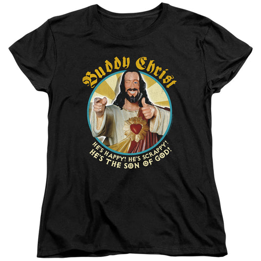 Jay and Silent Bob Buddy Christ Womens T Shirt Black