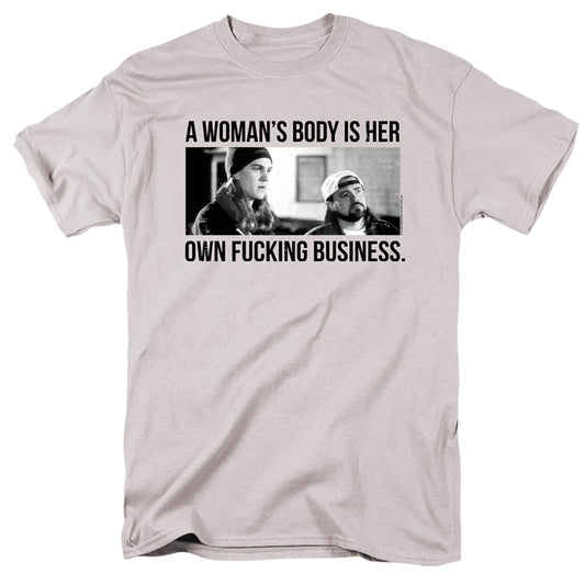 Jay and Silent Bob Business Mens T Shirt Silver