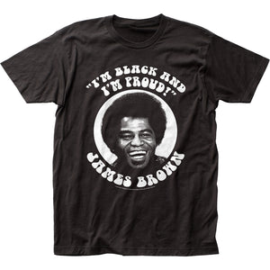 James Brown Black and Proud Mens T Shirt Black