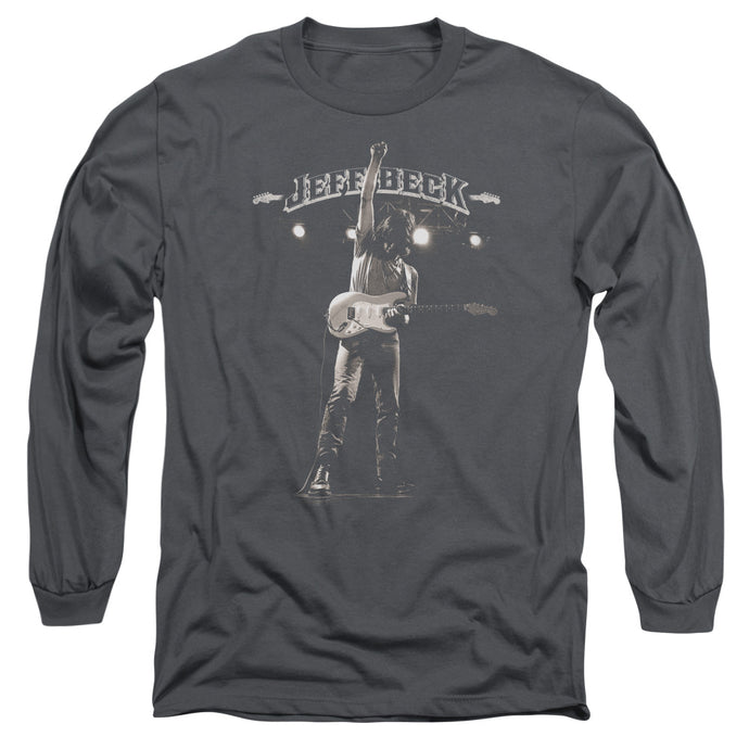 Jeff Beck Guitar God Mens Long Sleeve Shirt Charcoal
