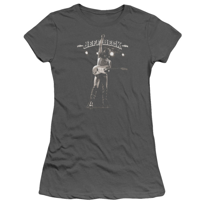 Jeff Beck Guitar God Junior Sheer Cap Sleeve Womens T Shirt Charcoal