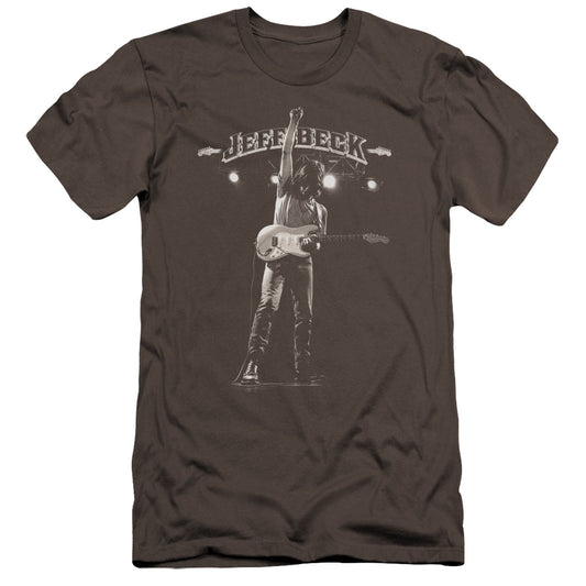 Jeff Beck Guitar God Premium Bella Canvas Slim Fit Mens T Shirt Charcoal