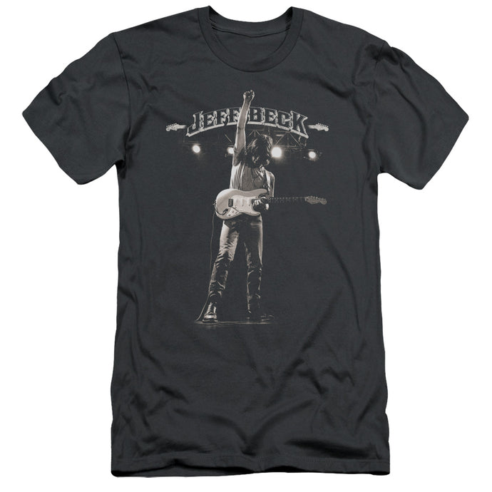 Jeff Beck Guitar God Slim Fit Mens T Shirt Charcoal