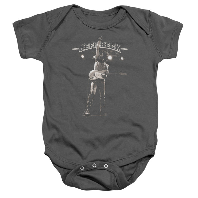 Jeff Beck Guitar God Infant Baby Snapsuit Charcoal