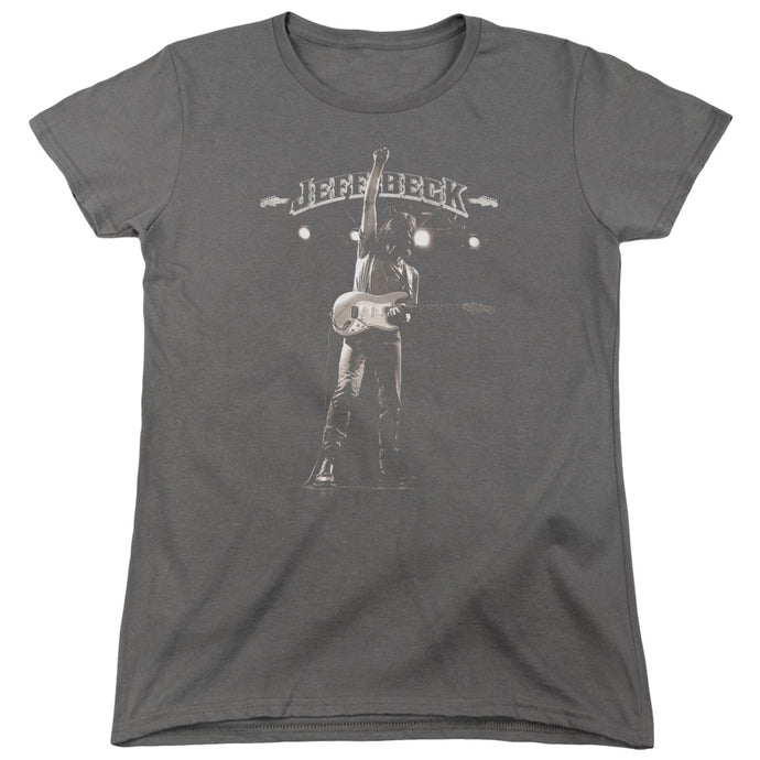 Jeff Beck Guitar God Womens T Shirt Charcoal