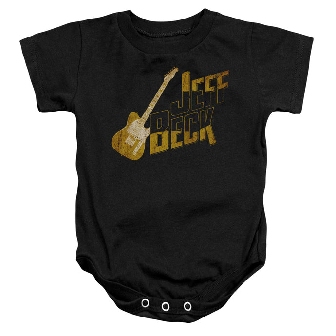 Jeff Beck That Yellow Guitar Infant Baby Snapsuit Black