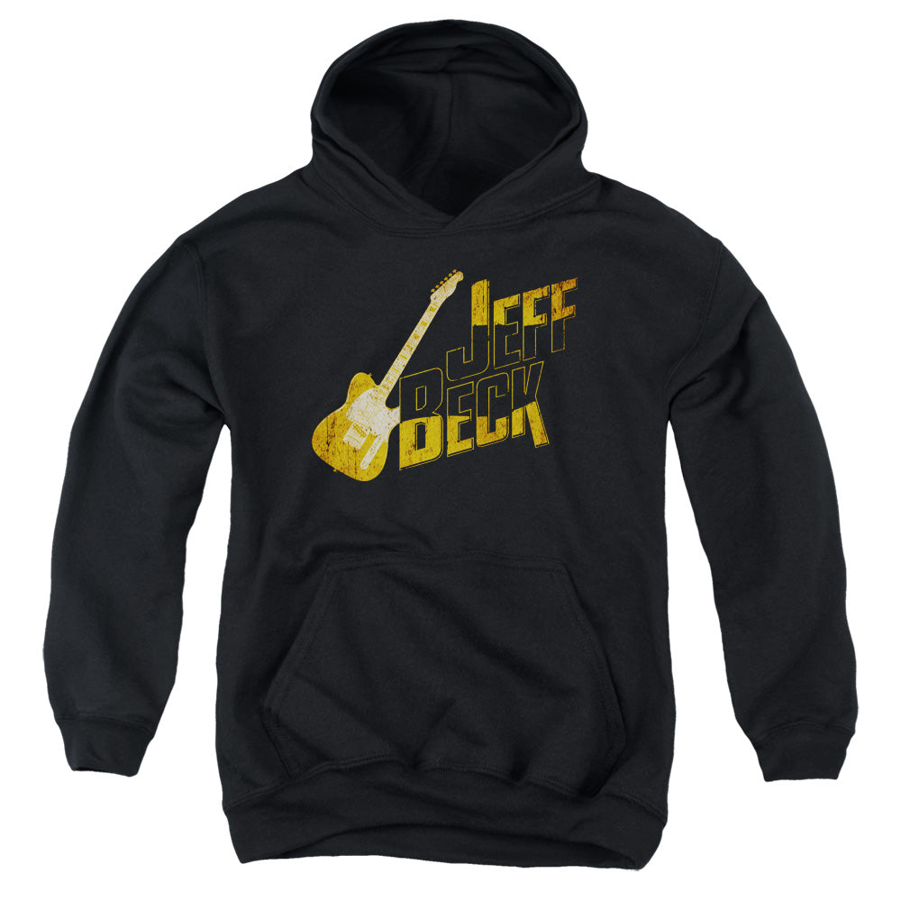 Jeff Beck That Yellow Guitar Kids Youth Hoodie Black