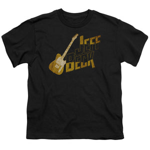 Jeff Beck That Yellow Guitar Kids Youth T Shirt Black