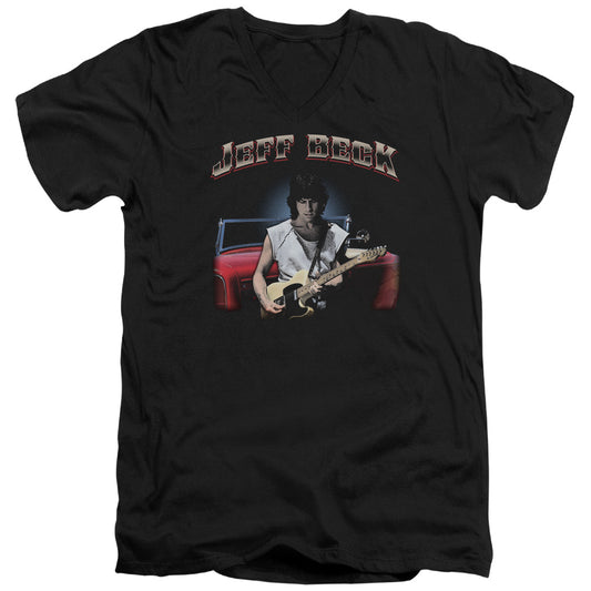 Jeff Beck Jeffs Hotrod Mens Slim Fit V-Neck T Shirt Black