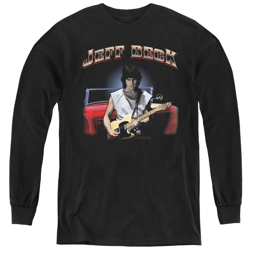 Jeff Beck Jeffs Hotrod Long Sleeve Kids Youth T Shirt Black