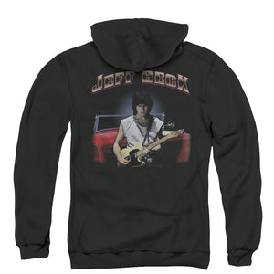 Jeff Beck Jeffs Hotrod Back Print Zipper Mens Hoodie Black