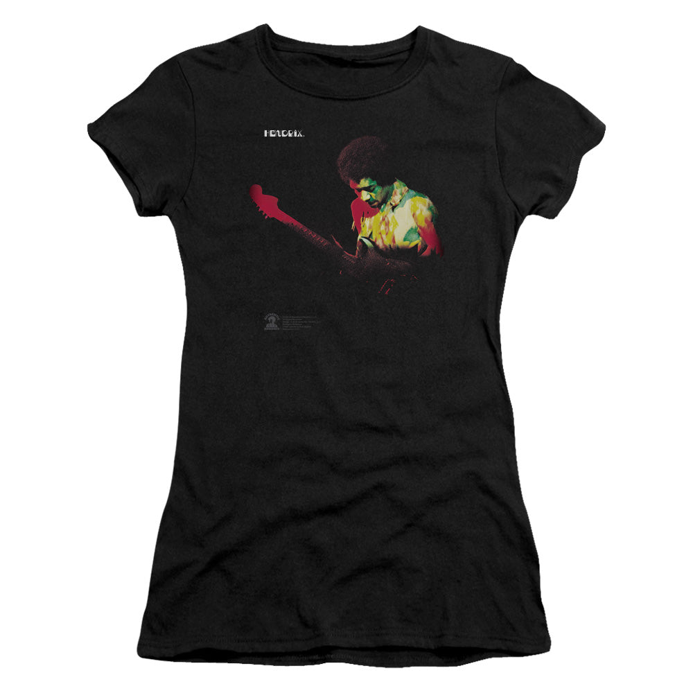 Jimi Hendrix Band Of Gypsys Junior Sheer Cap Sleeve Womens T Shirt Black