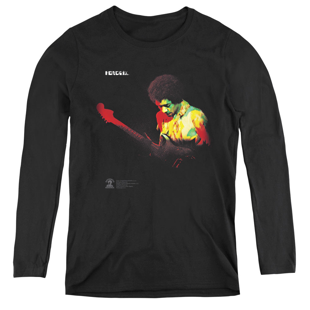 Jimi Hendrix Band Of Gypsys Womens Long Sleeve Shirt Black