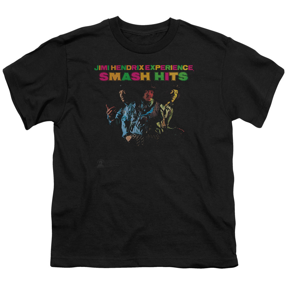 Jimi Hendrix Smash Hits Kids Youth T Shirt Black