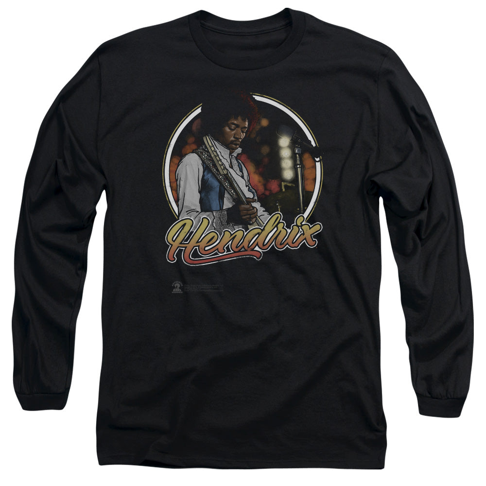 Jimi Hendrix Hollywood Bowl Mens Long Sleeve Shirt Black