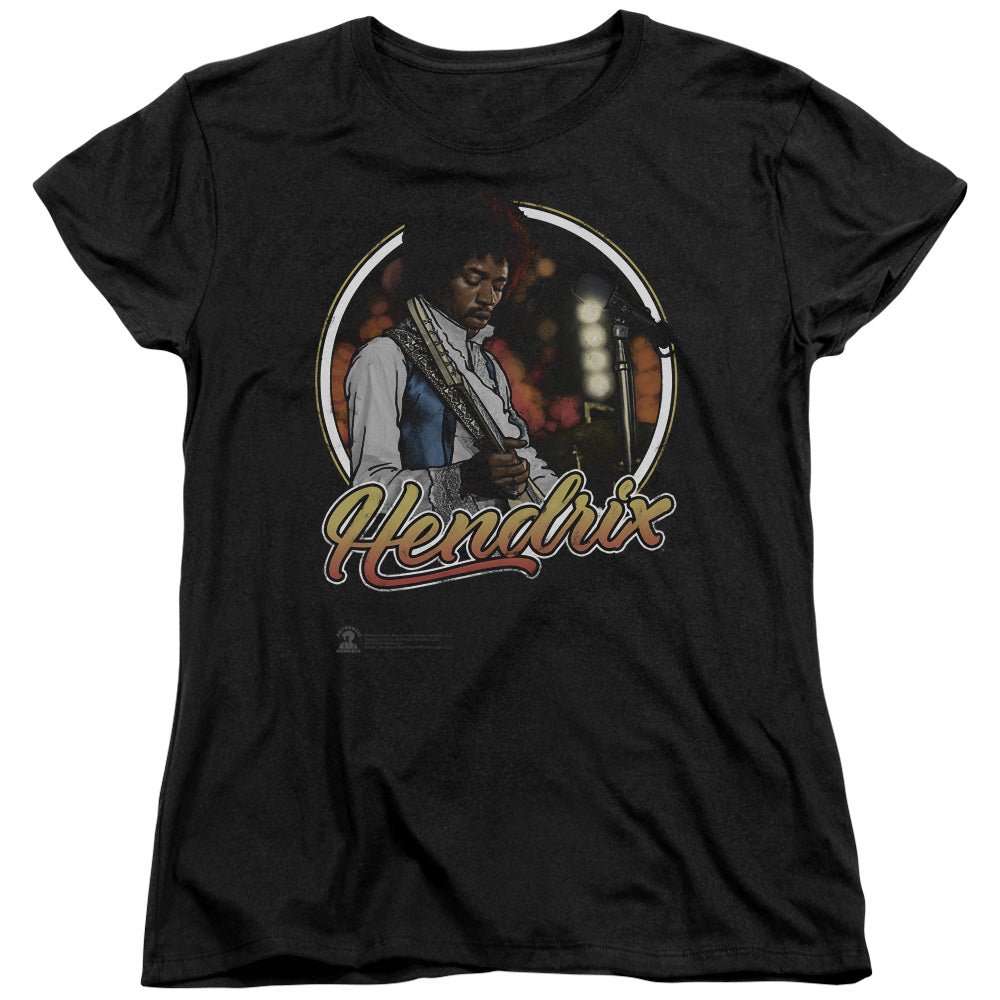 Jimi Hendrix Hollywood Bowl Womens T Shirt Black