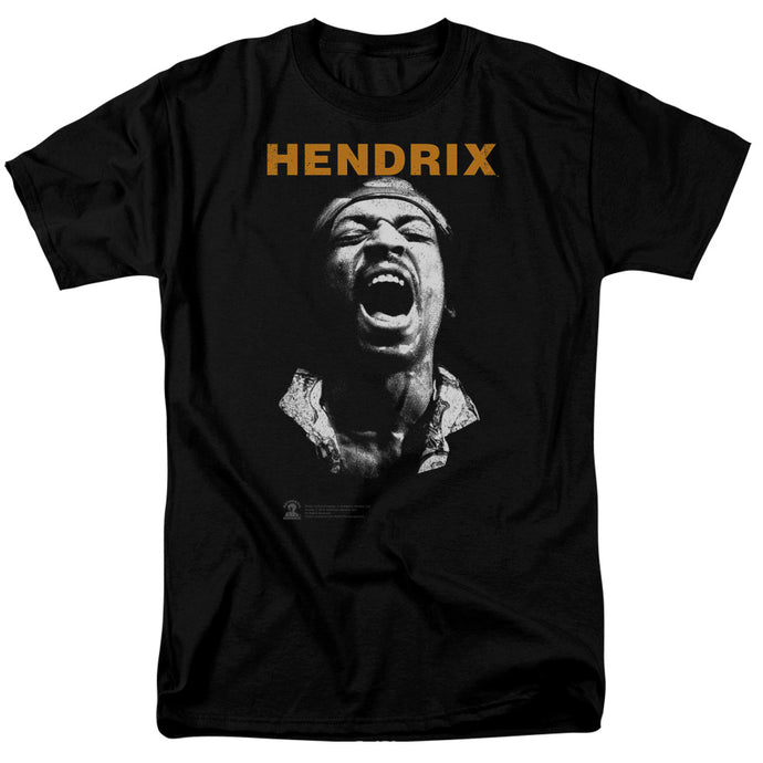 Jimi Hendrix Listen Mens T Shirt Black