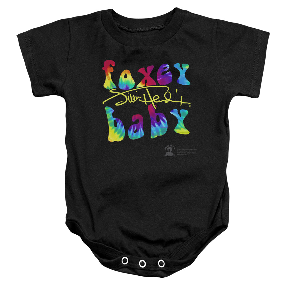 Jimi Hendrix Foxy Baby Infant Baby Snapsuit Black