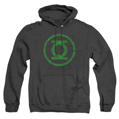Green Lantern St. Patrick'S Day Shamrock Logo Mens Heather Hoodie Black Officially Licensed