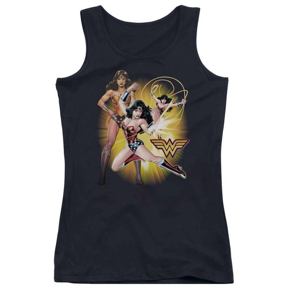 Justice League Wonder Woman Womens Tank Top Shirt Black