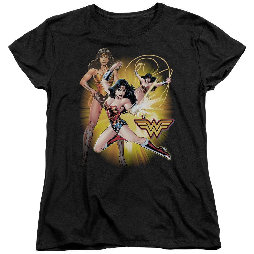 Justice League Wonder Woman Womens T Shirt Black