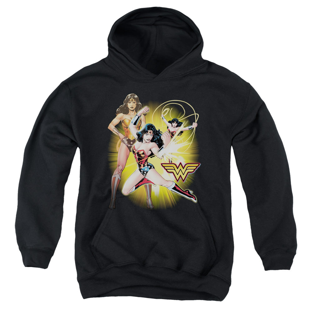 Justice League Wonder Woman Kids Youth Hoodie Black