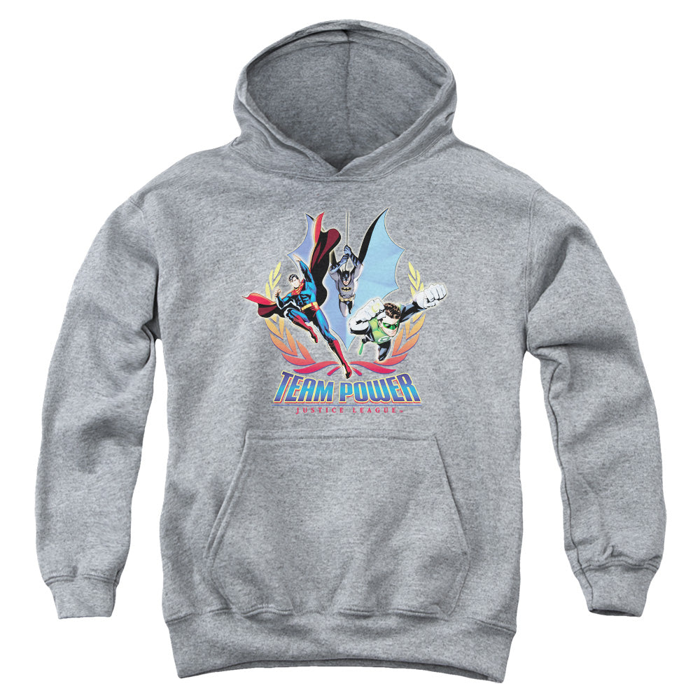 Justice League Team Power Kids Youth Hoodie Heather