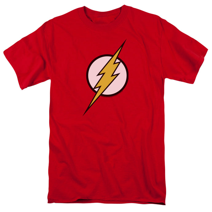 Justice League Flash Logo Mens T Shirt Red