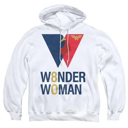 Wonder Woman Ww 80Th Logo Mens Hoodie White