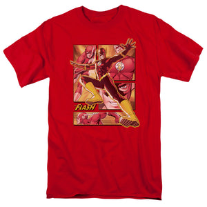 Justice League Flash Mens T Shirt Red