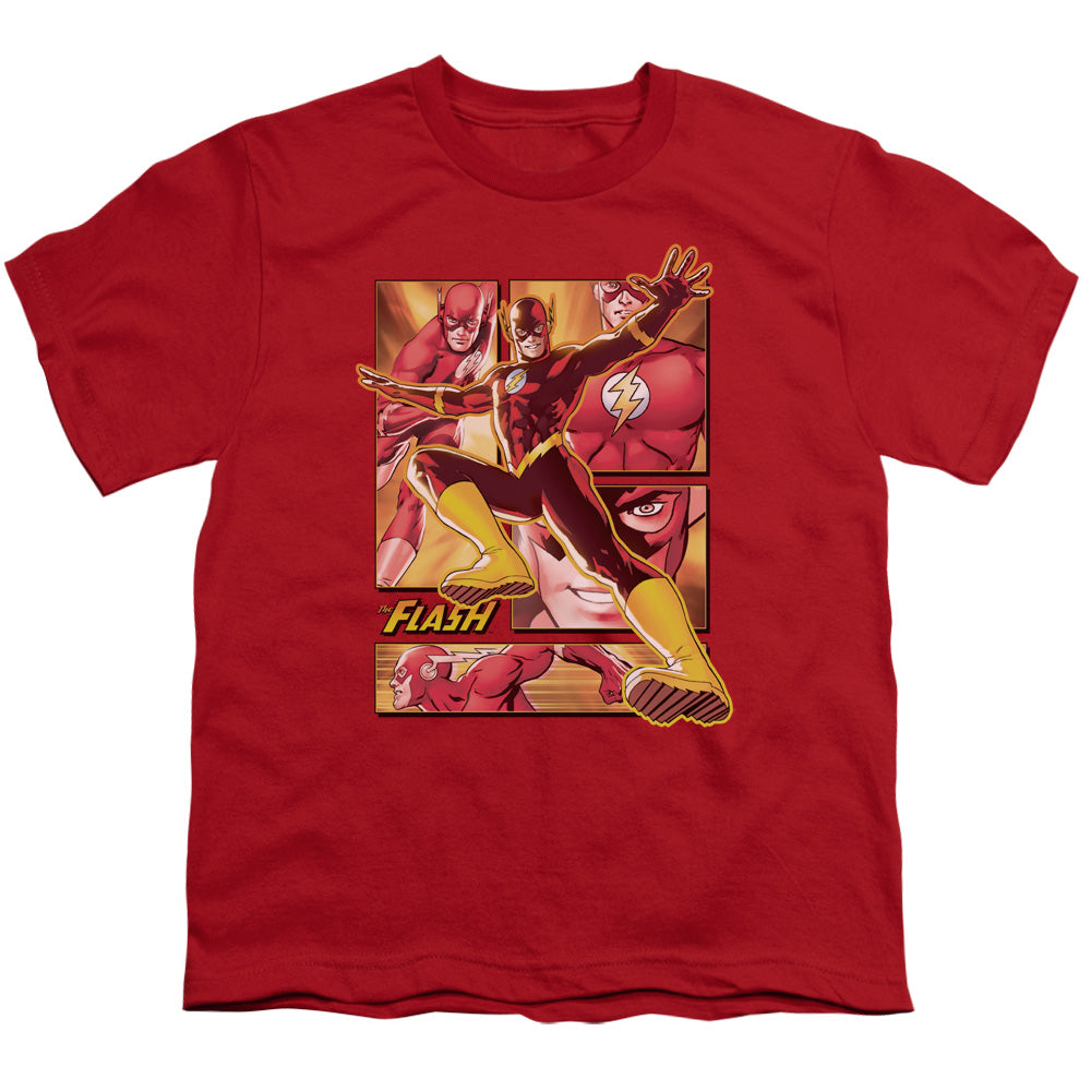 Justice League Flash Kids Youth T Shirt Red