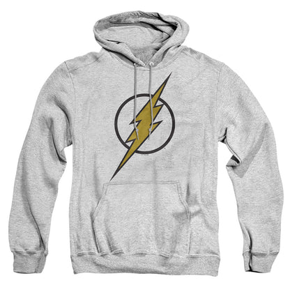 Justice League Flash Muted Color Bolt Mens Hoodie Athletic Heather