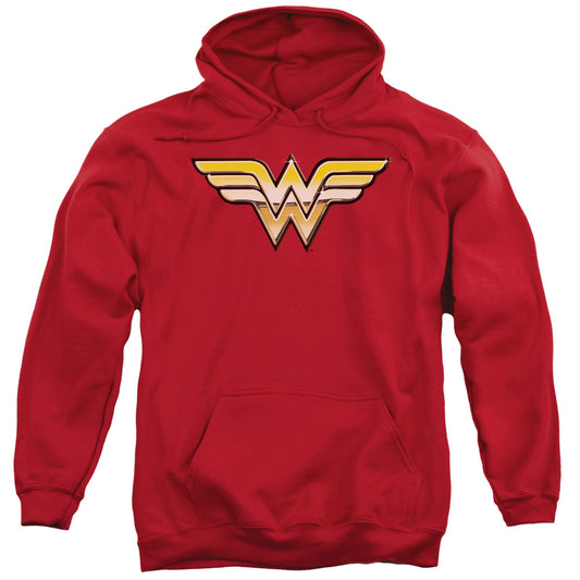 Justice League Golden Mens Hoodie Red